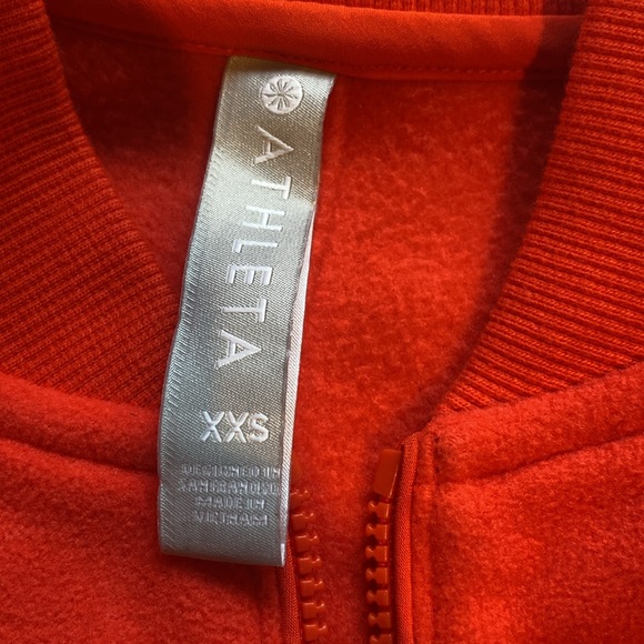 Athleta Zion Microfleece Orange Jacket: Size XXS - Picture 11 of 11